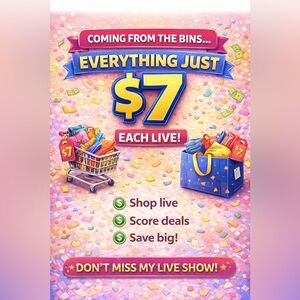 🔥 Everything starts at $7
🔥 First come, first served
🔥 No holds – items go FAST